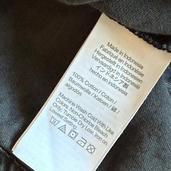 Madewell Denim Popover Shirtdress in Lunar Wash Grey Gray Size S Loose Mini - Picture 8 of 8